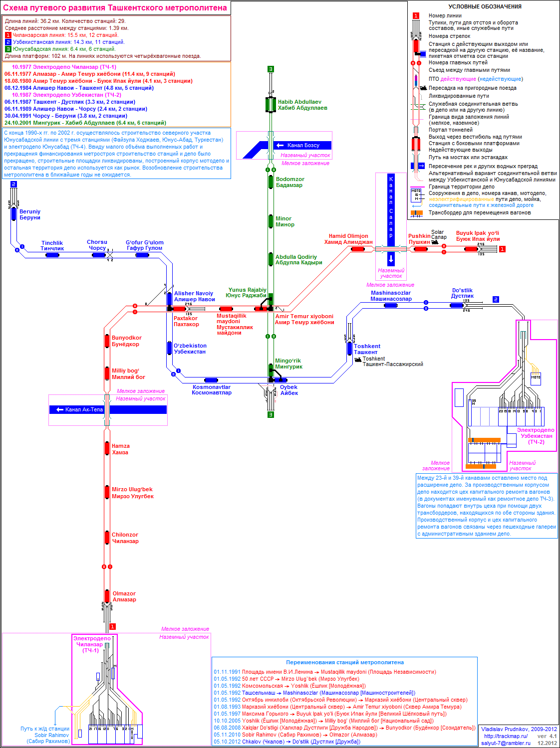 Карта метро ташкента 2022